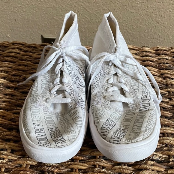 Under armour high tops youth 3.5 white/off white - Picture 2 of 8